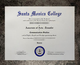 purchase fake Santa Monica College certificate