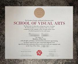 purchase fake School of Visual Arts degree