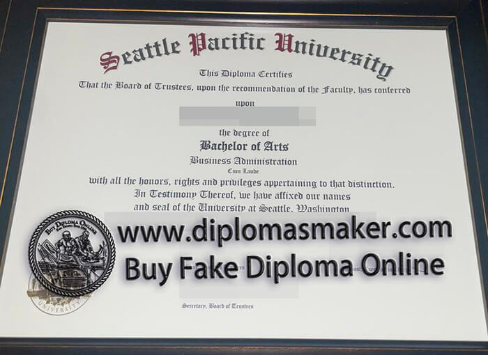 purchase fake Seattle Pacific University diploma