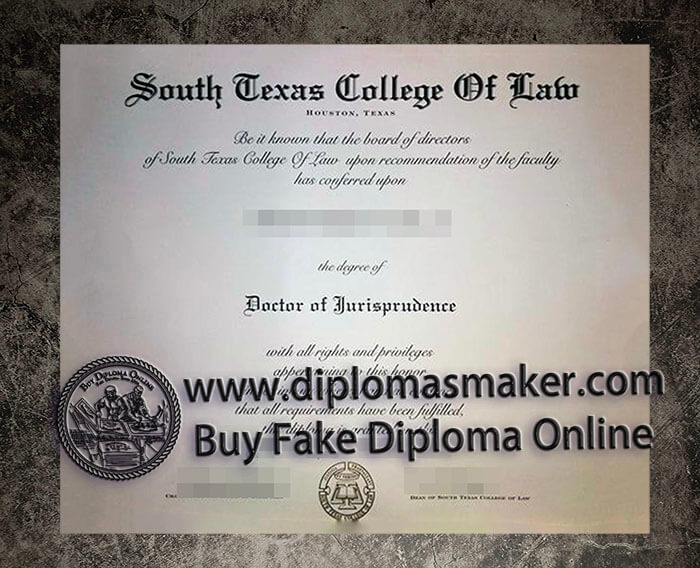 purchase fake South Texas College of Law Houston diploma