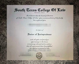 purchase fake South Texas College of Law Houston degree