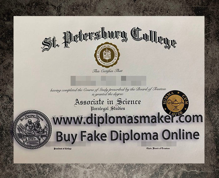 purchase fake St, Petersburg College diploma