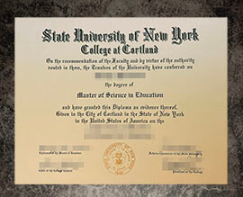 purchase fake State University of New York at Cortland degree