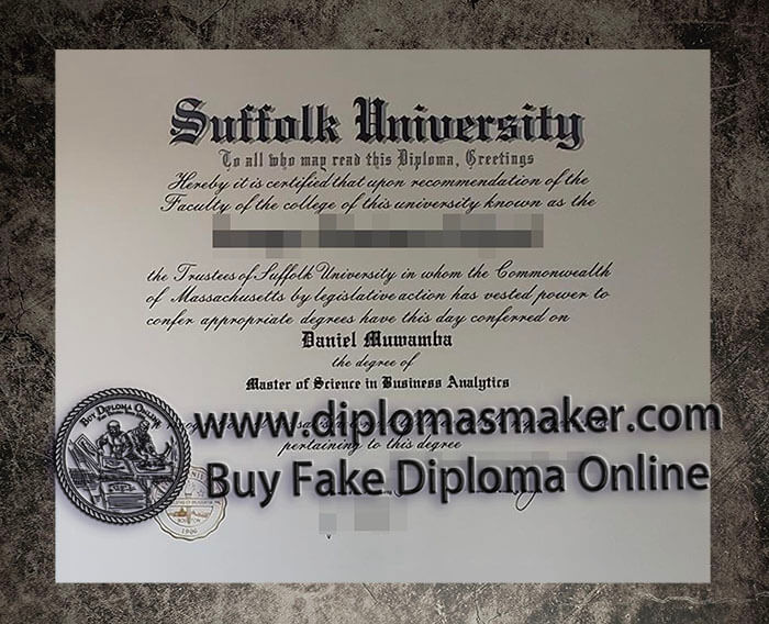 purchase fake Suffolk University diploma