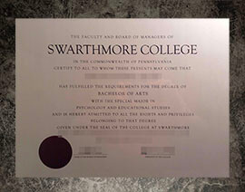 purchase fake Swarthmore College degree