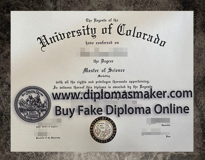purchase fake University of Colorado diploma
