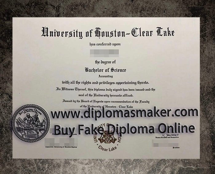 purchase fake University of Houston-Clear Lake diploma