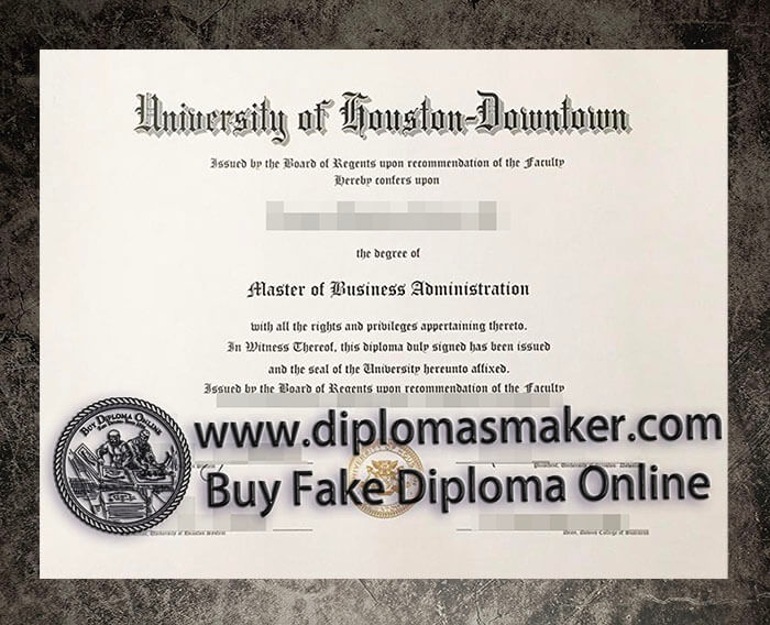 purchase fake University of Houston-Downtown diploma