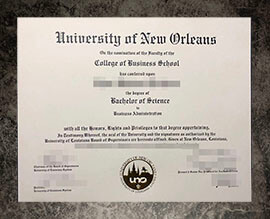 purchase fake University of New Orleans degree