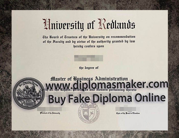 purchase fake University of Redlands diploma
