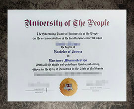 purchase fake University of The People degree