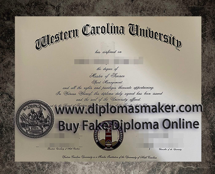 purchase fake Western Carolina University diploma