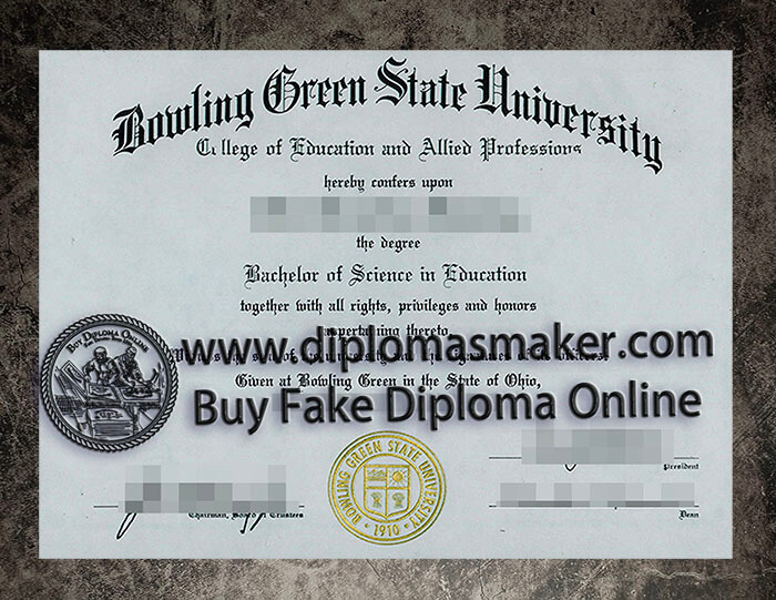 purchase fake Bowling Green State University diploma