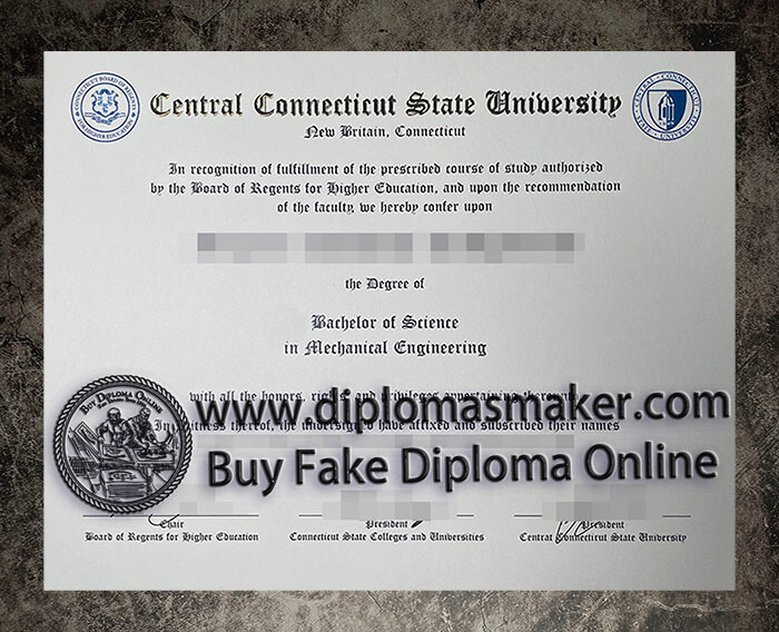 purchase fake Central Connecticut State University diploma