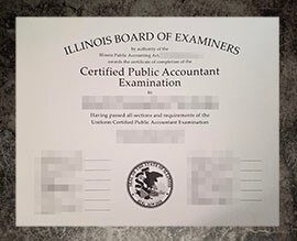 purchase fake Illinois Board of Examiners certificate