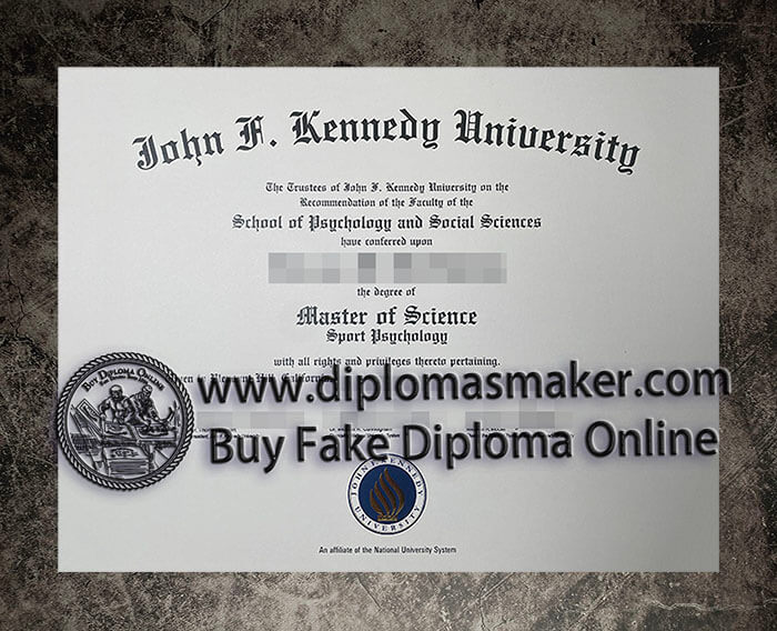purchase fake John H. Kennedy University diploma