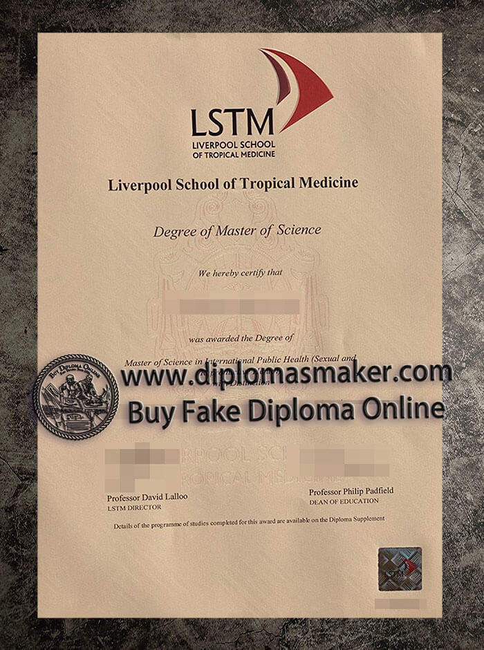 purchase fake Liverpool School of Tropical Medicine diploma