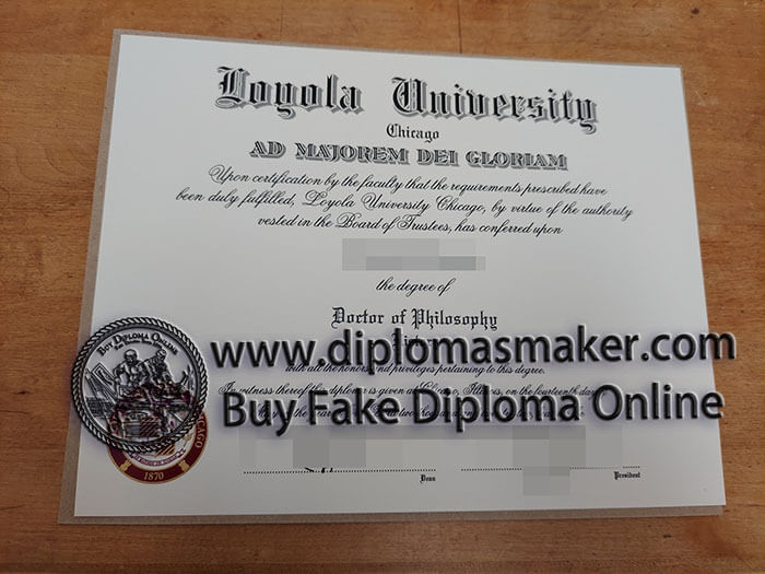 purchase fake Loyola University Chicago diploma
