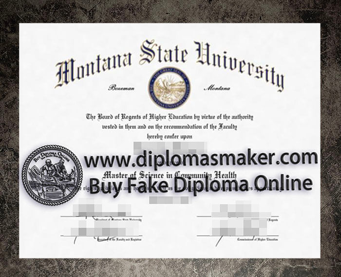 purchase fake Montana State University diploma