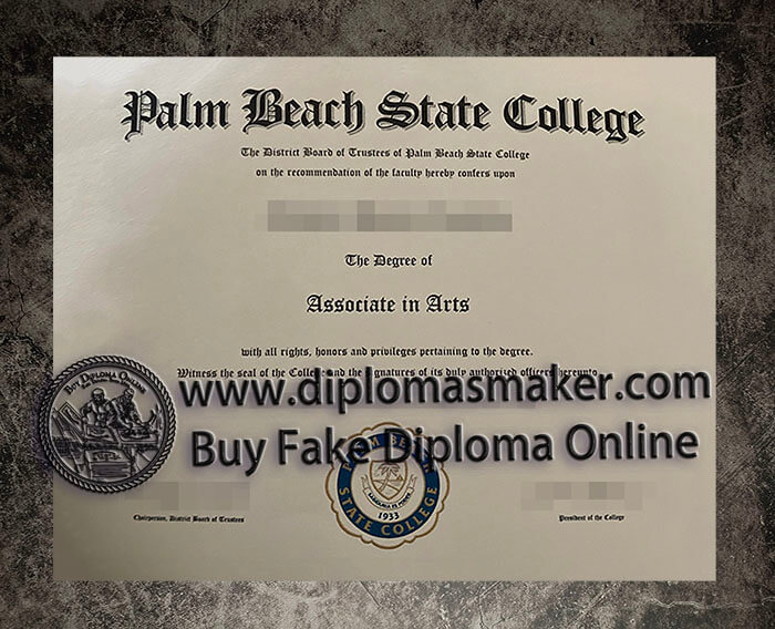 purchase fake Palm Beach State College diploma