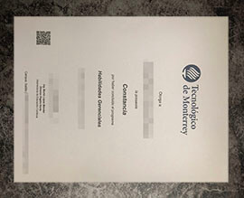 purchase fake Tecnologico de Monterrey certificate