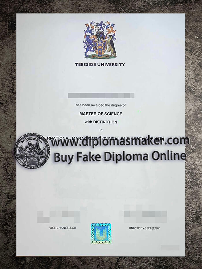 purchase fake Teesside University diploma