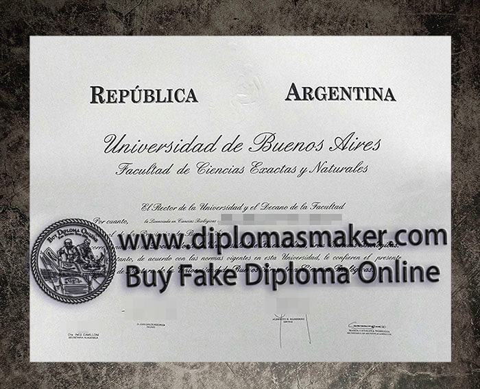 purchase fake Universidad de Buenos Aires diploma