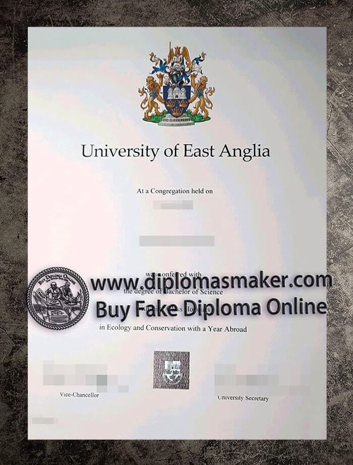 purchase fake University of East Anglia diploma