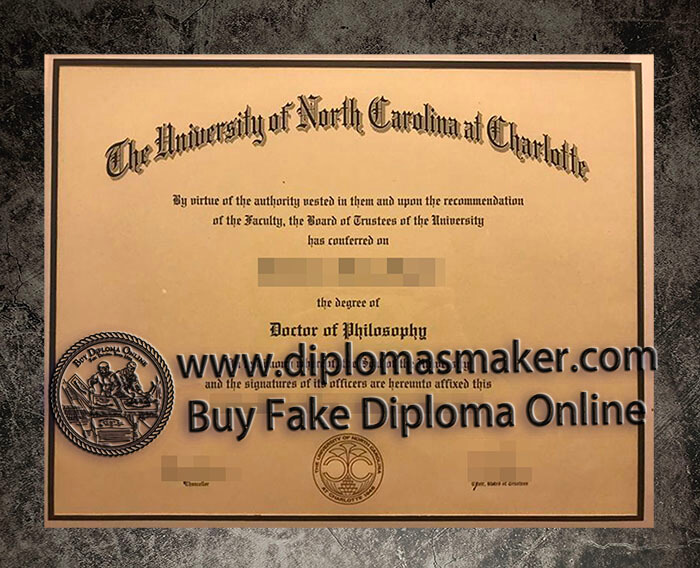 purchase fake University of North Carolina at Charlotte diploma