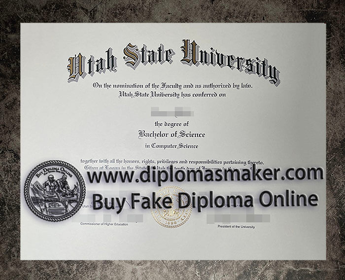 purchase fake Utah State University diploma