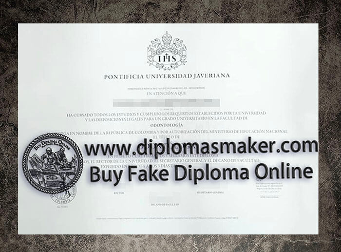 purchase fake Pontificia Universidad Javeriana diploma