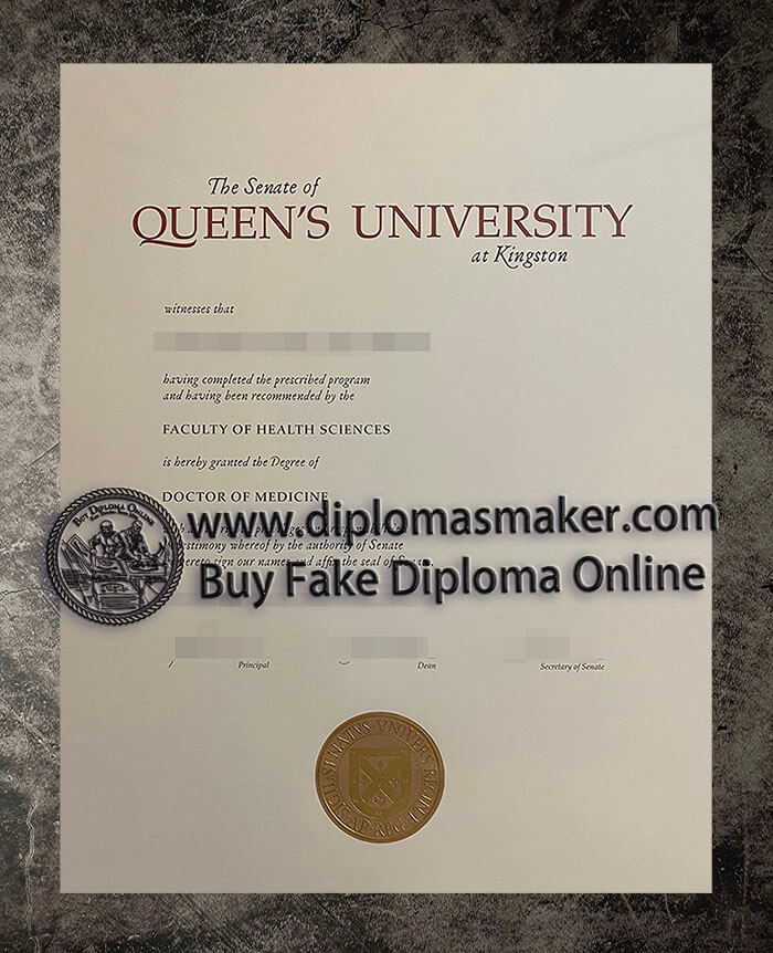 purchase fake Queen's University at Kingston diploma