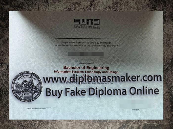 purchase fake Singapore University of Technology and Design diploma