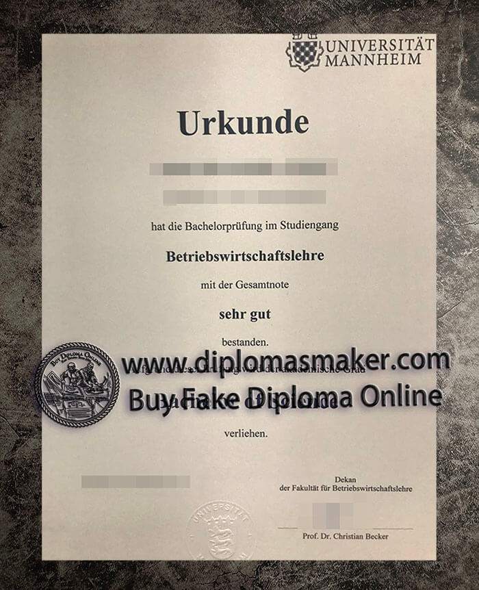 purchase fake Universitat Mannheim diploma
