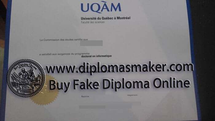 purchase fake Université du Québec à Montréal diploma