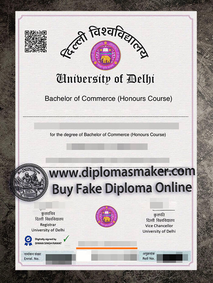 purchase fake University of Delhi diploma