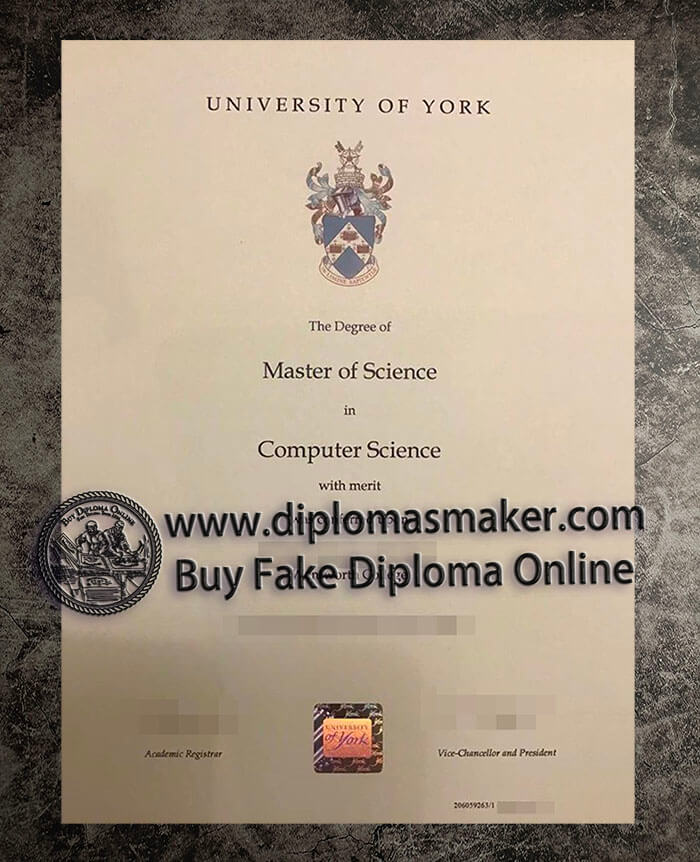 purchase fake University of York diploma