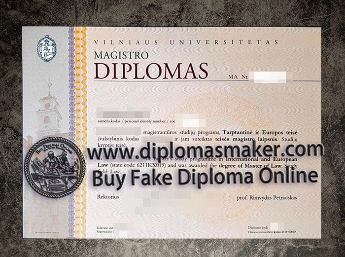 purchase fake Vilniaus Universitetas diploma