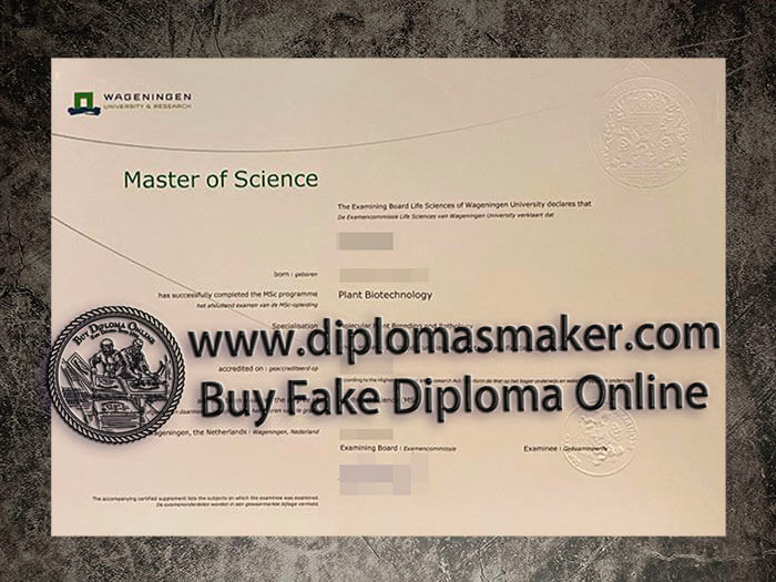 purchase fake Wageningen University diploma