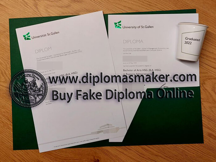 purchase fake University of St Gallen diploma