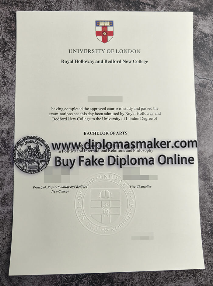 purchase realistic Royal Holloway and Bedford New College diploma