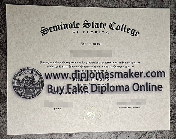 purchase realistic Seminole State College diploma