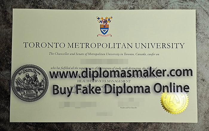 purchase realistic Toronto Metropolitan University diploma