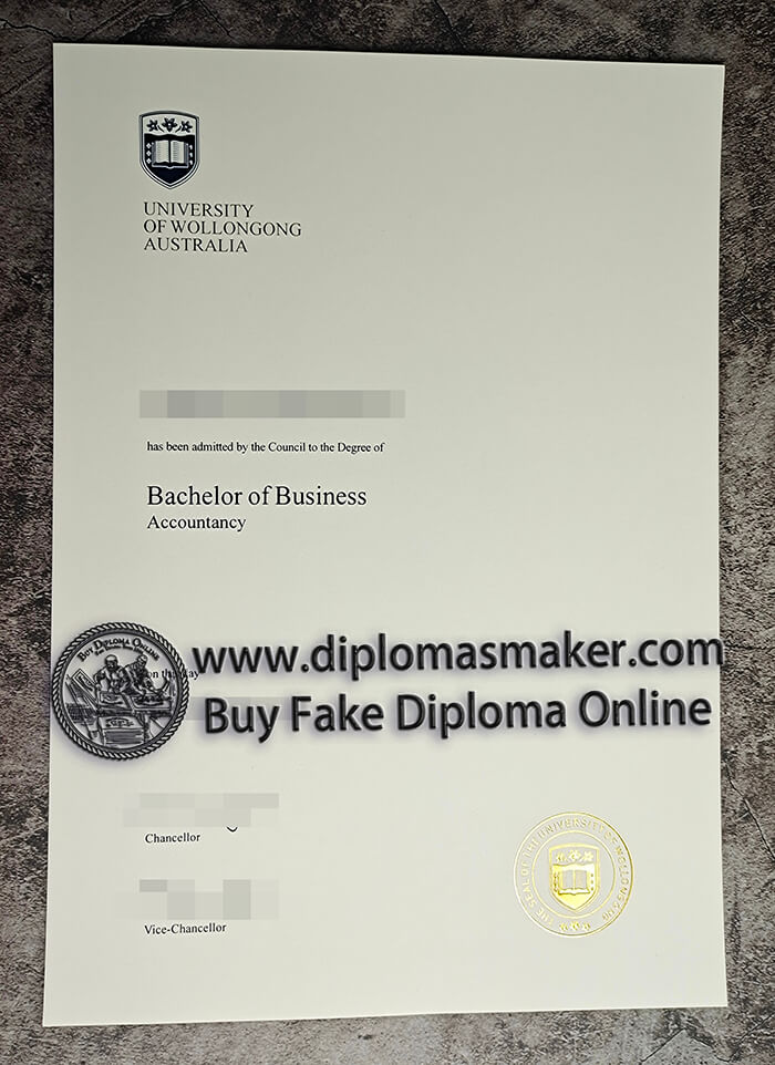 purchase realistic University of Wollongong diploma