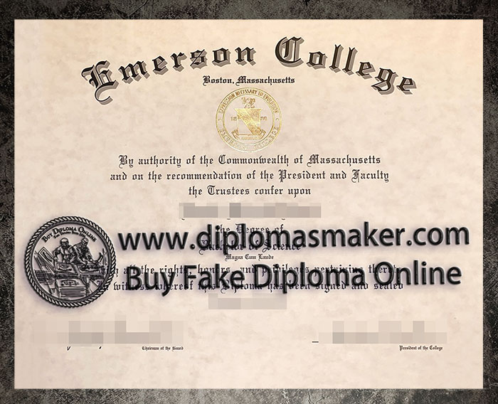 purchase realistic Emerson College diploma