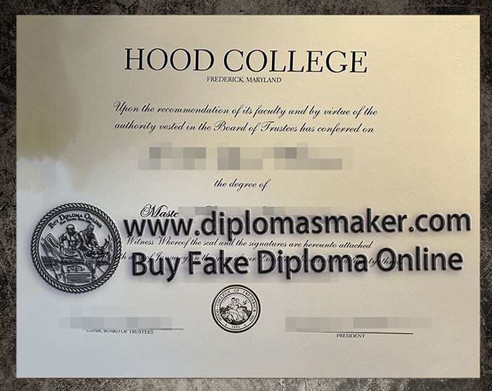 purchase realistic Hood College diploma