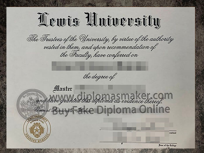 purchase realistic Lewis University diploma