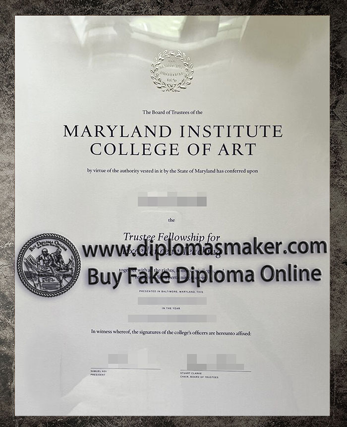 purchase realistic Maryland Institute College of Art diploma