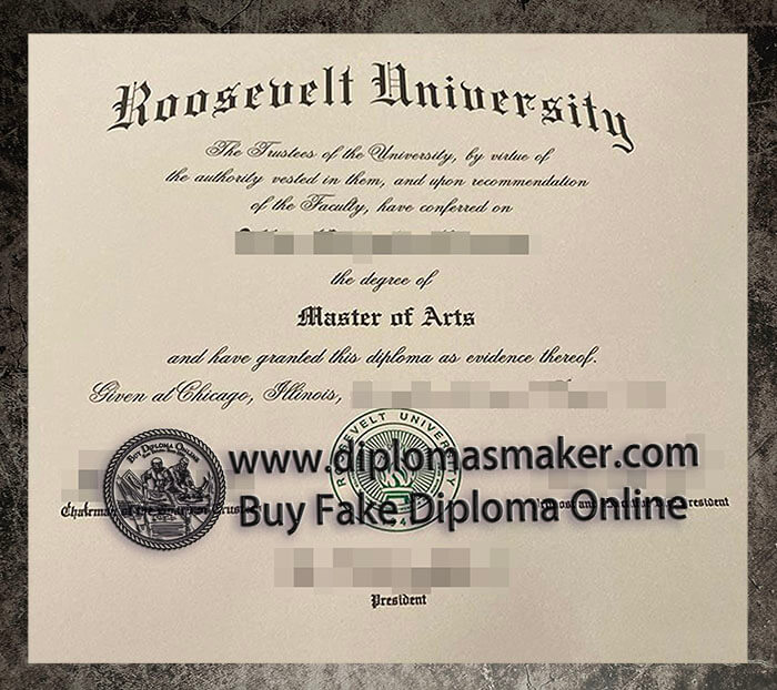 purchase realistic Roosevelt University diploma