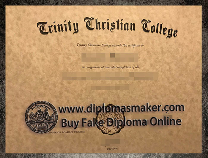 purchase realistic Trinity Christian College diploma